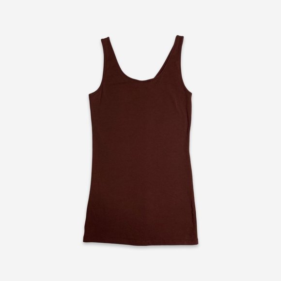 Vero Moda Tank Top T-Shirt Basic Stretch Brown Size S - Picture 6 of 7